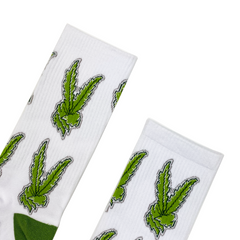 PEACE LEAF Socks Fits All, 70% Cotton, 25% Spandex, 5% Elastic