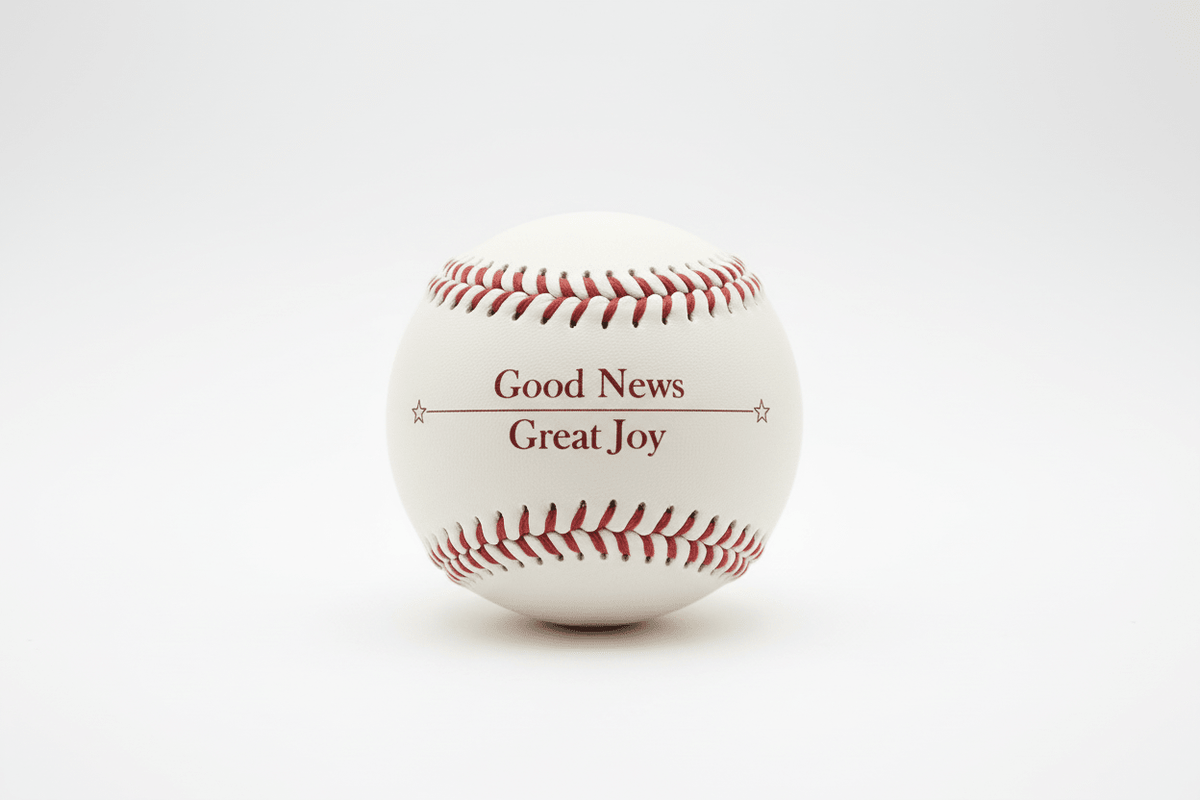Youth Rubber Baseball ƒ?? ƒ??Good News, Great Joyƒ?�