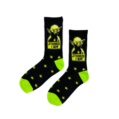 I Am Stoned Socks Fits All, 70% Cotton, 25% Spandex, 5% Elastic