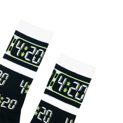420 Socks Fits All, 70% Cotton, 25% Spandex, 5% Elastic