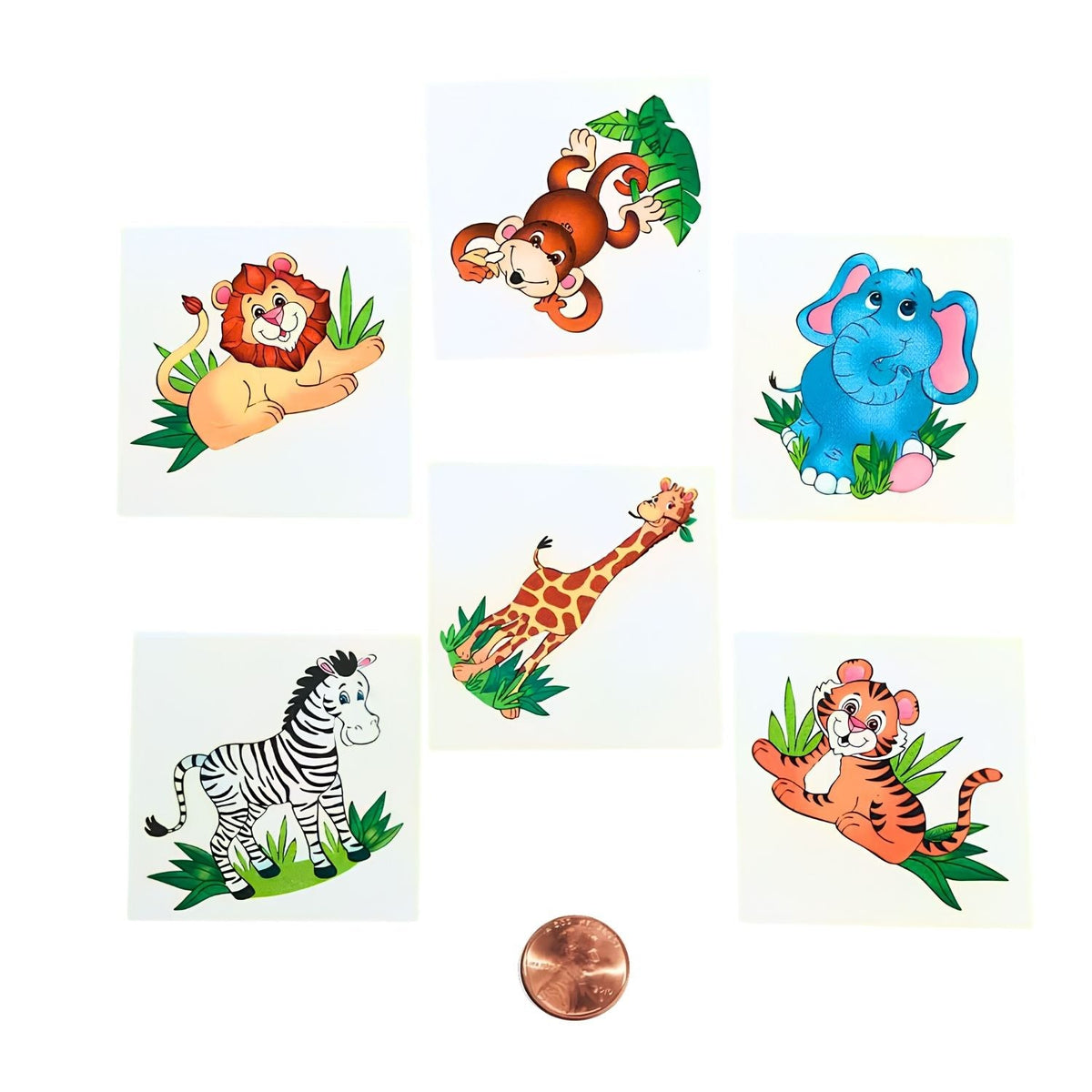 Zoo Animal Tattoos (144 total tattoos in 2 packages) 6?› each