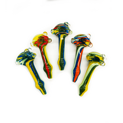 5" Hand Pipe Spoon WigWag Marble Design